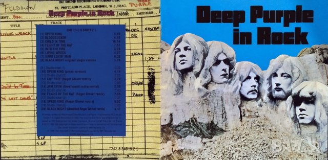 DEEP PURPLE - In Rock - оригинален диск CD, снимка 15 - CD дискове - 43642061
