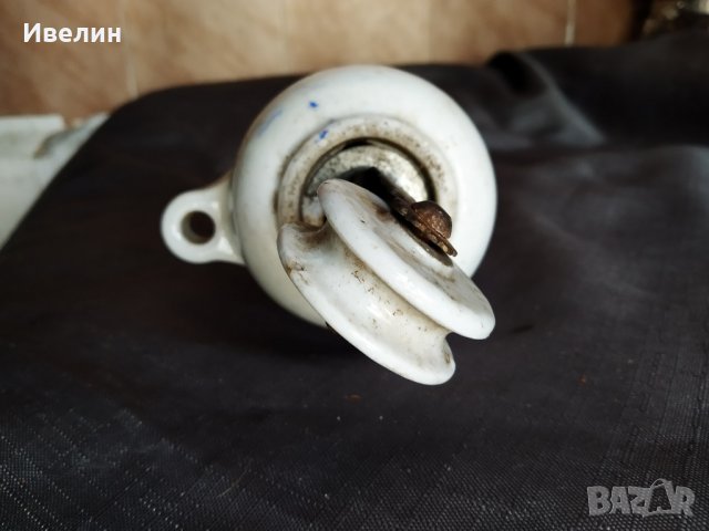 порцеланова тежест за стар полилей,пердета, снимка 2 - Полилеи - 26543294