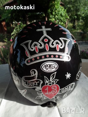 Premier шлем каска за мотор скутер чопър круйзър, снимка 4 - Аксесоари и консумативи - 33540137