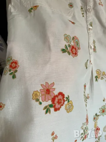 KappAhl Памучна туника на цветя, 44, снимка 3 - Туники - 49536105