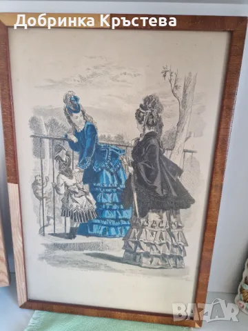 Старинни литографии, снимка 2 - Антикварни и старинни предмети - 50370404