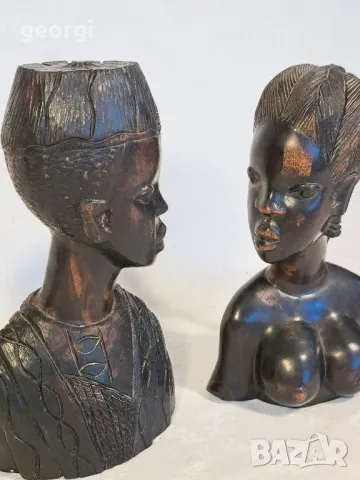 африкански статуетки дърворезба абанос  20/3, снимка 5 - Статуетки - 47795373