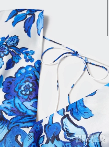 MANGO дамски  сатенен гащеризон , снимка 6 - Гащеризони - 51455432