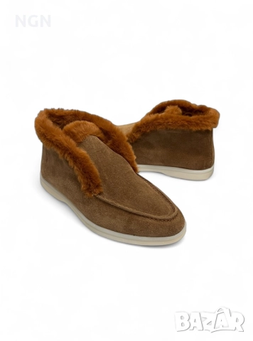 LP тренд дизайнерски боти в кафяв цвят