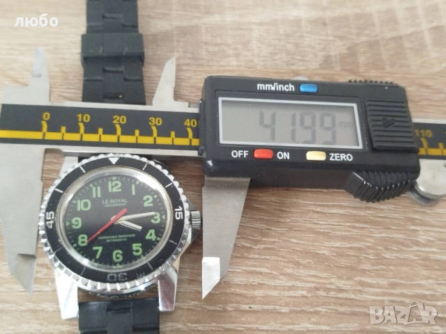 ЧАСОВНИК DIVER 70-те Години Оригинален Винтиж Работи Точно Перфектен , снимка 7 - Мъжки - 52389645