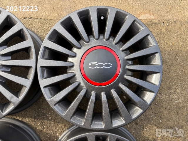 4 броя алуминиеви джанти за Fiat 500 15, снимка 7 - Гуми и джанти - 52773654