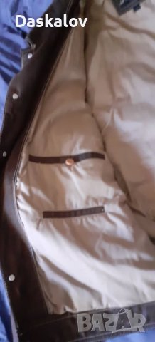 Продавам мъжко кожено яке, снимка 5 - Якета - 40346127