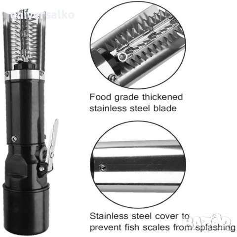 Безжична професионалена машинка за почистване на риба, за чистене на люспи, снимка 15 - Други стоки за дома - 43771570