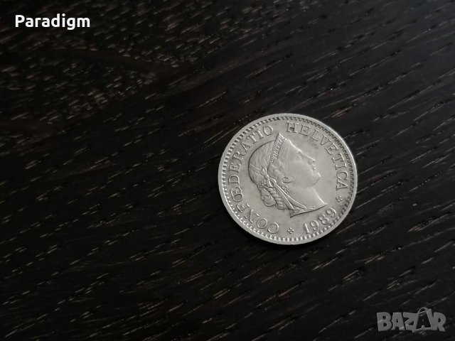 Монета - Швейцария - 10 рапен | 1989г., снимка 2 - Нумизматика и бонистика - 28284055