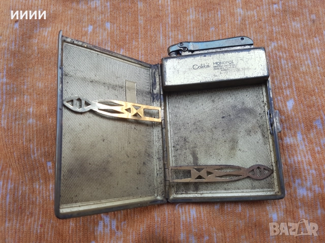 Бензинова запалка табакера Colibri MONOPOL, снимка 2 - Антикварни и старинни предмети - 52849206