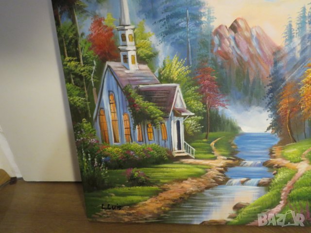 картина Къщичка в планината - успокояващата магия на зеленината и нежното румолене на ручейч, снимка 6 - Картини - 28382749