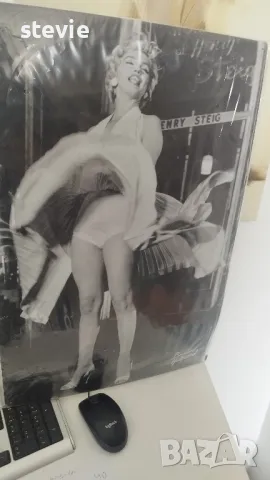 Голяма метална табела 60х40 Мерилин Монро