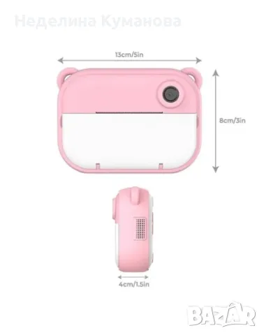 ❌ Детски фотоапарат с принтер и селфи камера, снимка 6 - Други - 50077204