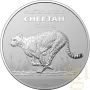 1 унция сребърна монета Австралия зоопарк - гепард 2021 , снимка 1
