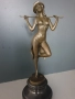 36см-3кг Gory статуетка/френска бронзова скулптура/Арт Нуво фигура кабаретна танцьорка, снимка 1