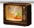 Коледен ретро телевизор - декорация, снимка 2
