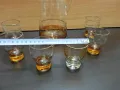 ретро стъклени чаши и кана, снимка 5