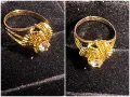 Златен пръстен циркон zlaten prasten gold 585 14 карата, снимка 7