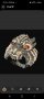 Красив масивен африкански сребърен пръстен Дракон, снимка 2