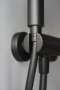 BQS_N41M Комплект Черен смесител с душ слушалка тип Дъжд Silia Nero, снимка 3
