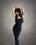 Черна стилна дамска рокля по тялото , снимка 4