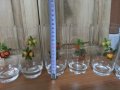 Ретро стъклени чаши за вода, снимка 3