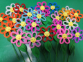 Цветя от плюшени пръчки, снимка 1 - Други - 9679579