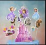 Принцеса София Първа замък сет топери клечки декор за торта украса парти Рожден Ден топер