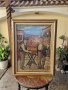 Голям много красив антикварен холандски гоблен , снимка 6