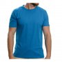 Нова мъжка изчистена тениска в син цвят