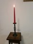 Ръчно изработен свещник от ковано желязо, снимка 1 - Декорация за дома - 43715956