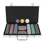 Луксозен комплект за игра на покер сет 300 жетона в куфар, снимка 2
