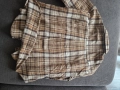 Дамска риза на каре в кафяв цвят - размер M, снимка 6