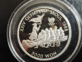 СРЕБРО Южна Корея 5000 вон 1986, снимка 1