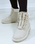 ❄️🤍Равни бели дамски боти набук🤍❄️, снимка 3