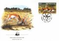 Сенегал 1986 - 4 броя FDC Комплектна серия - WWF, снимка 2