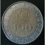 100 ескудо 1990, Португалия