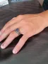 Мъжки Сребърни Пръстени с Естествени Камъни, снимка 5