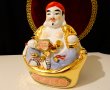 Китайска порцеланова фигура Буда,злато,фън-шуй. , снимка 13