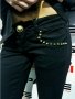 Pause Jeans черни дънки с капси, снимка 6