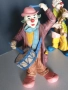 4бр Goebel Happy Clowns резин 20см/Гьобел Германия немски колекционерски фигури на клоуни-музиканти, снимка 6