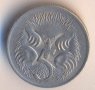 Австралия 5 цента 1967 година, ехидна, снимка 1 - Нумизматика и бонистика - 26717349