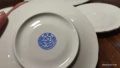 Стар български костен порцелан Бононя Ралица чинийки, снимка 5