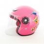 Детска каска за мотор, колело , самолети, розова, снимка 1
