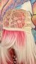 👑 💗Ново ! Дизайнерска Бутикова Перука в Разкошен Градиент Цвят - Розов / Бяло Рус КОД 9114, снимка 8