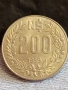 Монета 200 песо 1989г. Уругвай за КОЛЕКЦИЯ ДЕКОРАЦИЯ 26450, снимка 1