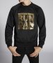 DSQUARED D2 ICON RUN DAN GOLD SEQUIN Мъжка Блуза тип Пуловер size L (M), снимка 3