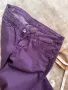 Лилави памучни дамски панталони, снимка 4