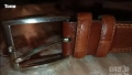 Мъжки Кафяв Колан Изцяло от Естествена Кожа 115см., снимка 4