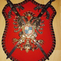 Рицарски Герб с 2 Ками за Декорация, снимка 4 - Други - 43696307